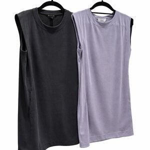 Sleeveless Black and Gray Dresses